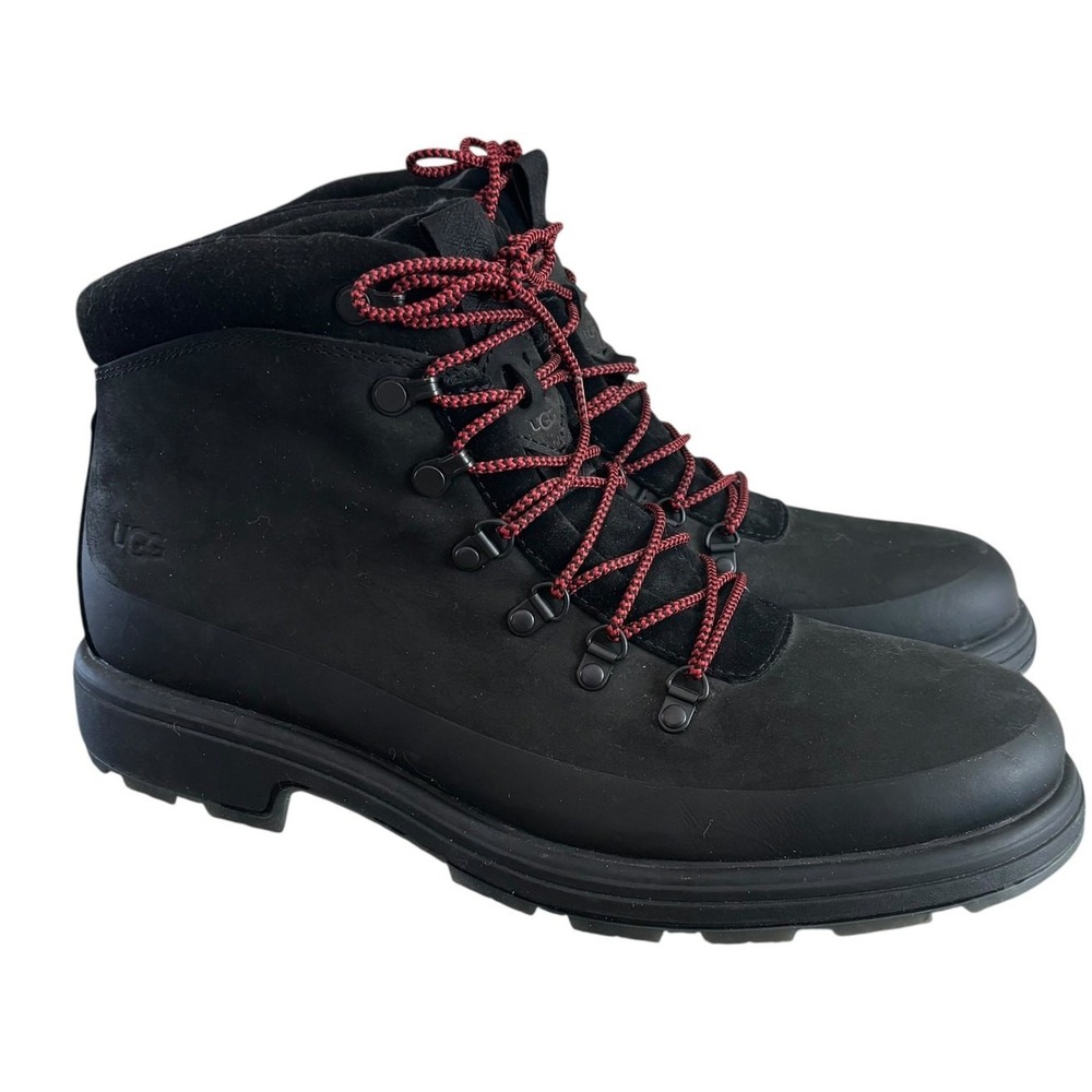 UGG Biltmore Hiker Ankle Boots Black Nubuck Mens Size 12 Waterproof Gorpcore‎